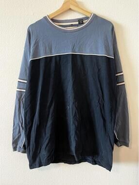 Vintage Y2K  Point Zero Long Sleeve Mens XL BlueColorblock